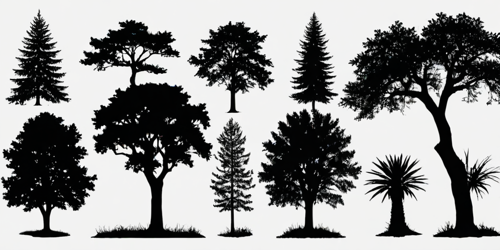 trees silhouette png
