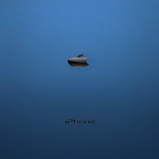 iphone blue wallpaper