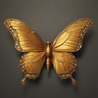 golden butterfly png