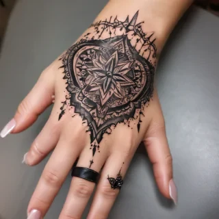 cute hand tattoos for black females