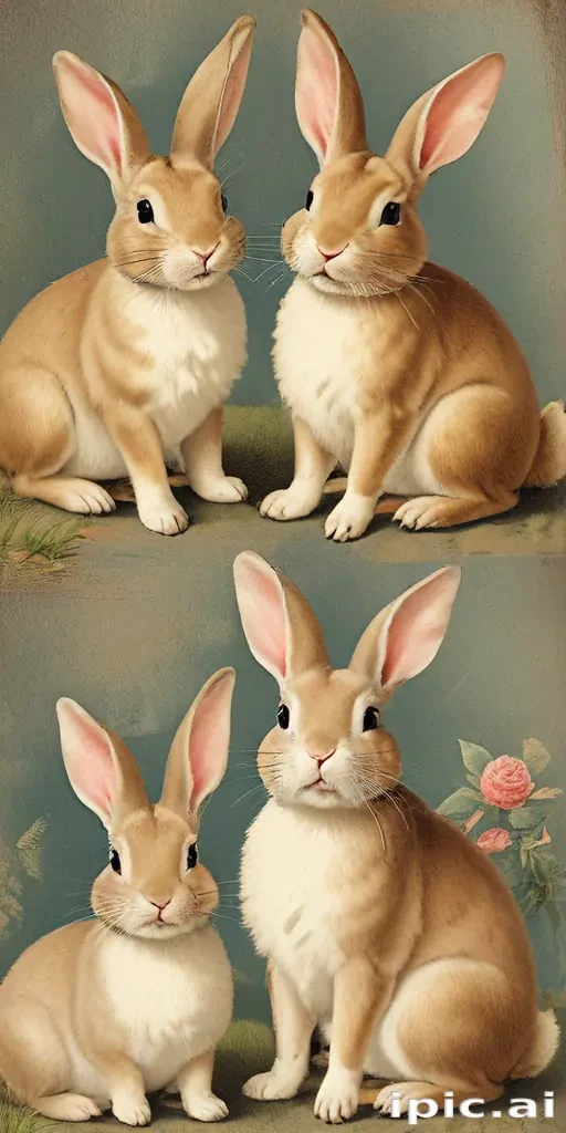 vintage bunnies