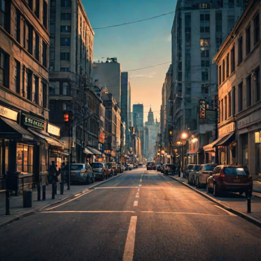 city street background