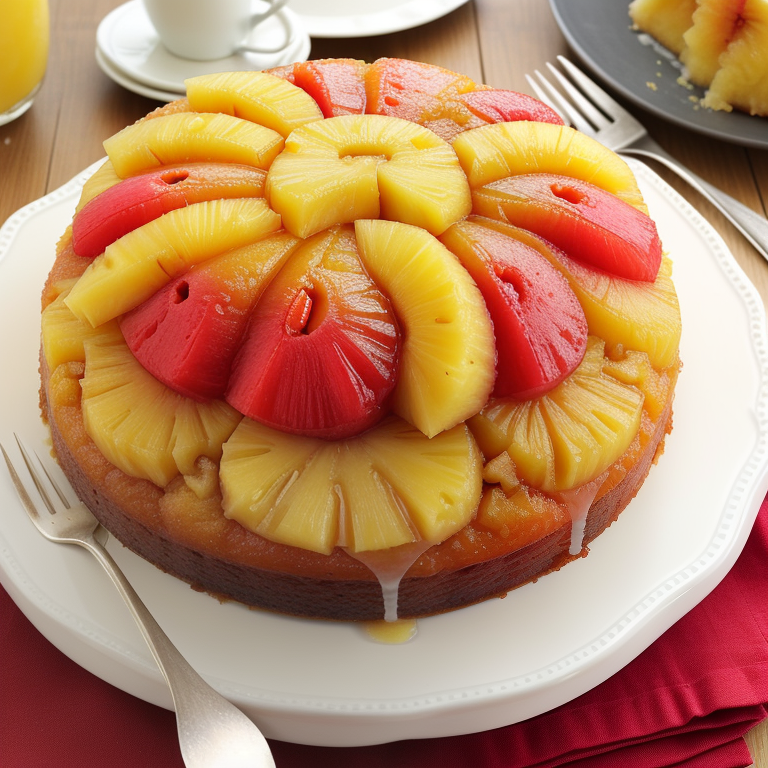 pineapple upside down cake with yellow cake mix