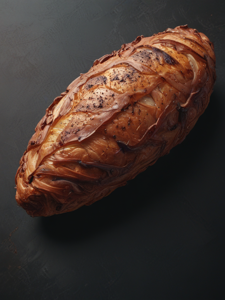 Golden Brown Artisan Bread Loaf with Beautifully Twisted Crust and ...
