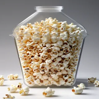 transparent popcorn