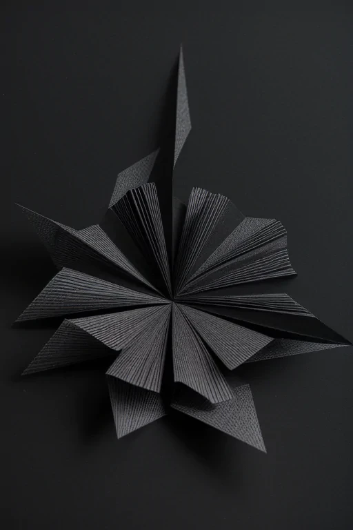 crumpled black paper