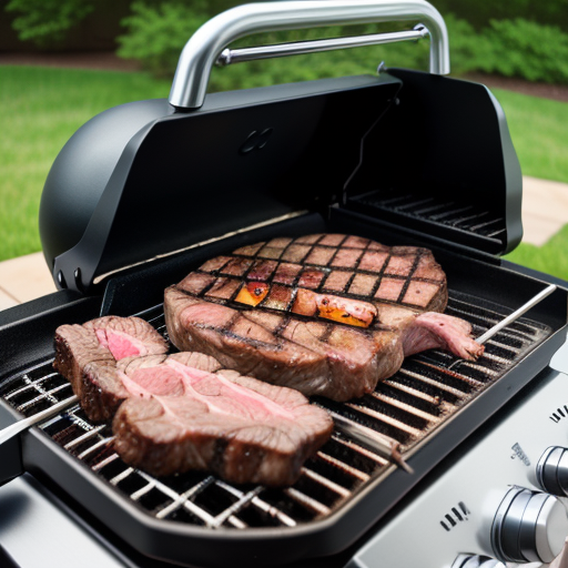 grilling a ribeye on a gas grill
