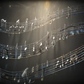 music notes transparent