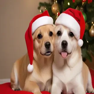 christmas dog photos
