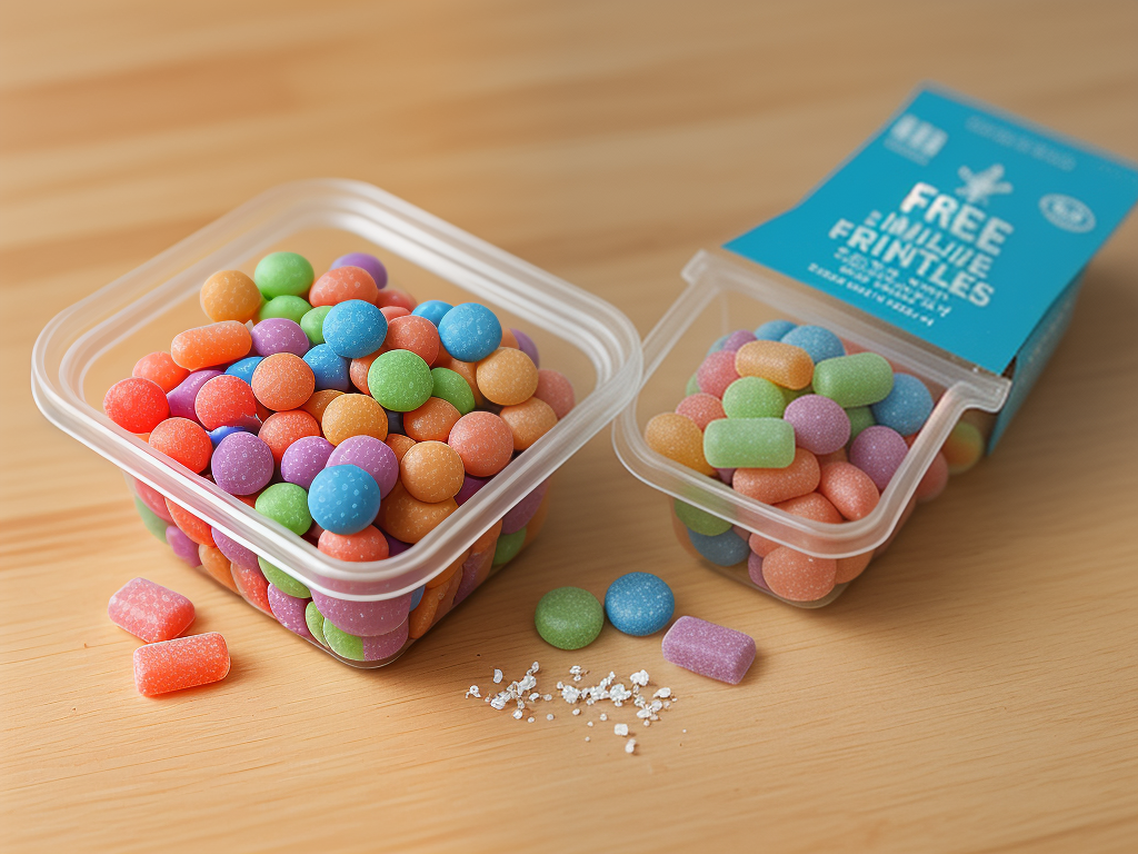does freeze dried candy have less calories