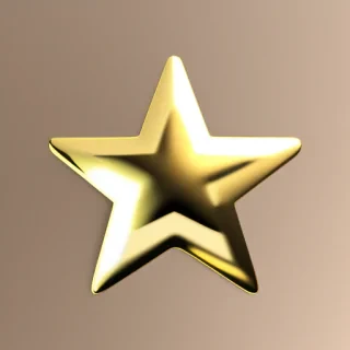 gold star sticker png