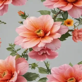 flowers clear background