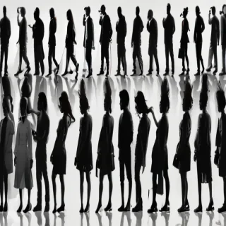 people silhouette png