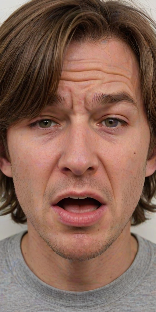 frustrated face