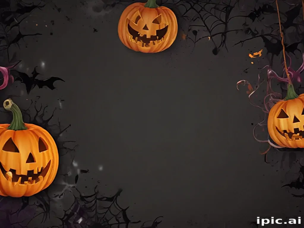 halloween border transparent