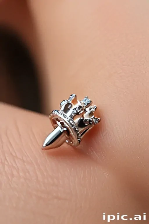 kings crown piercing
