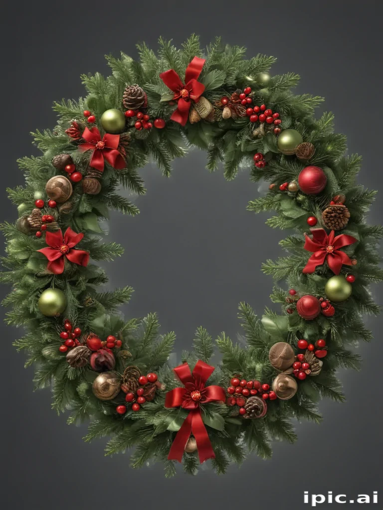 christmas wreath transparent
