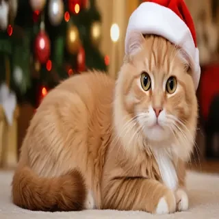 pictures of cats for christmas