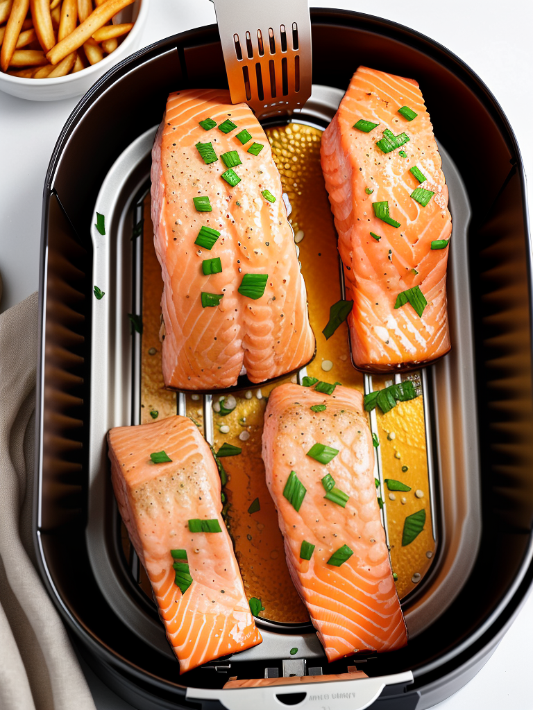 honey garlic salmon air fryer
