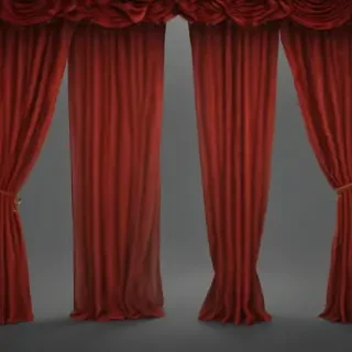 red curtain png