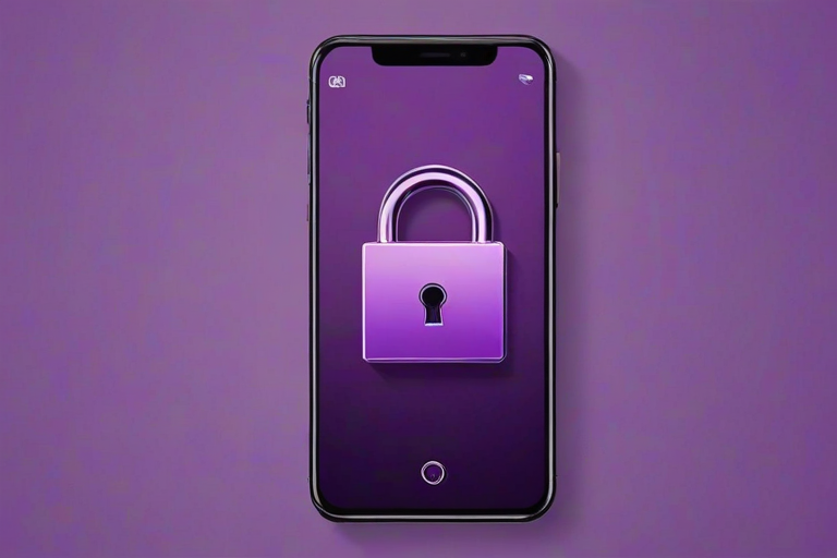 purple lock screen