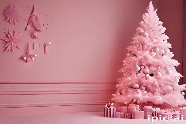pink christmas aesthetic wallpaper