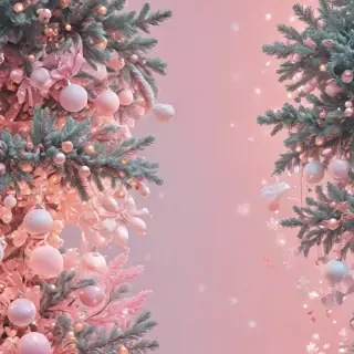 pastel aesthetic christmas wallpaper