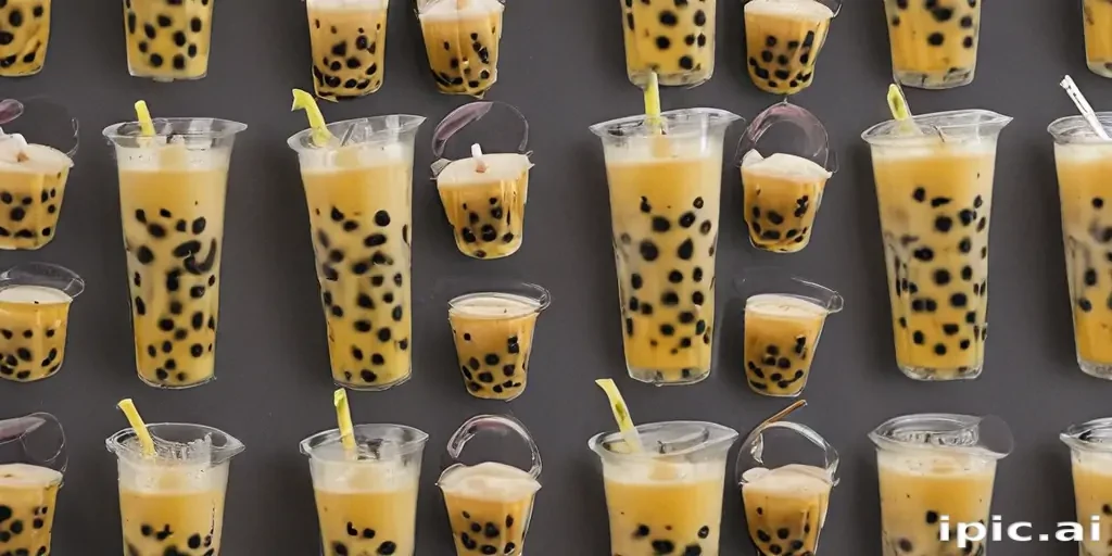boba tea background
