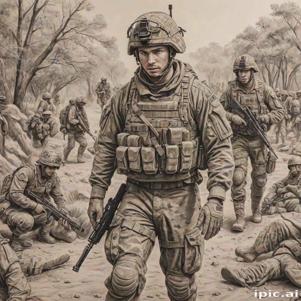army drawing
