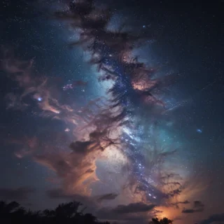 starry background aesthetic