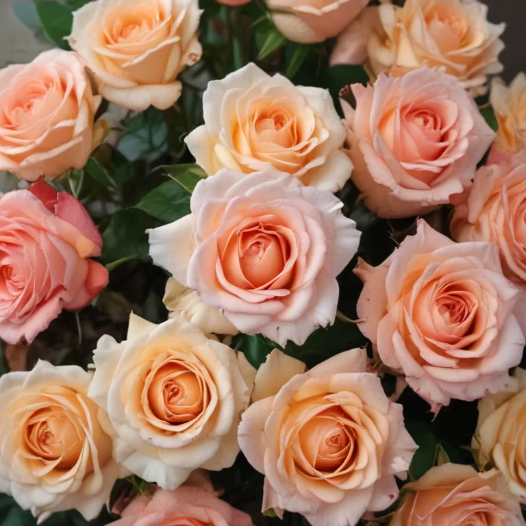 roses in background