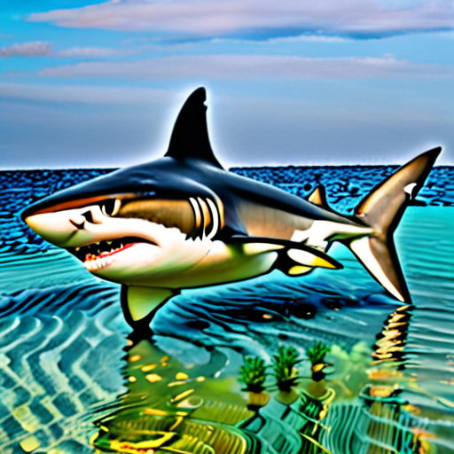 sharks that swim on land