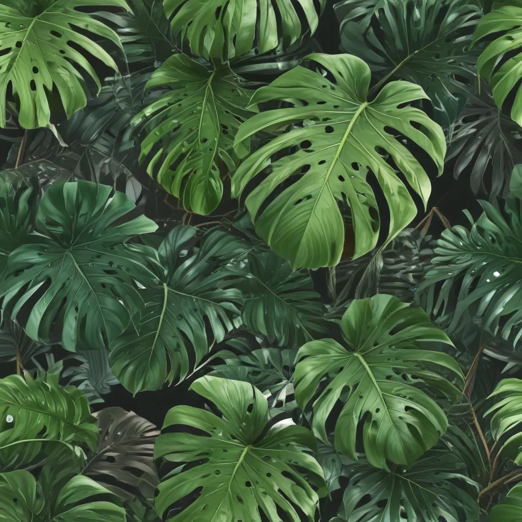 aesthetic monstera wallpaper