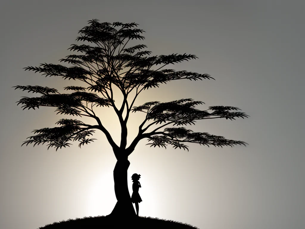 silhouette tree png