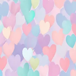 pastel heart background