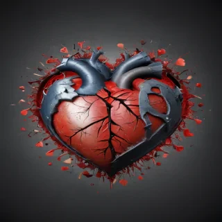 broken heart background