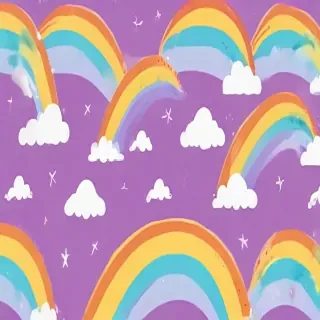 cute rainbow background
