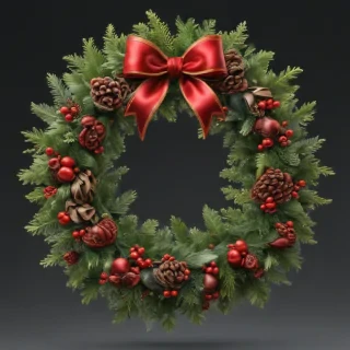 christmas wreath transparent