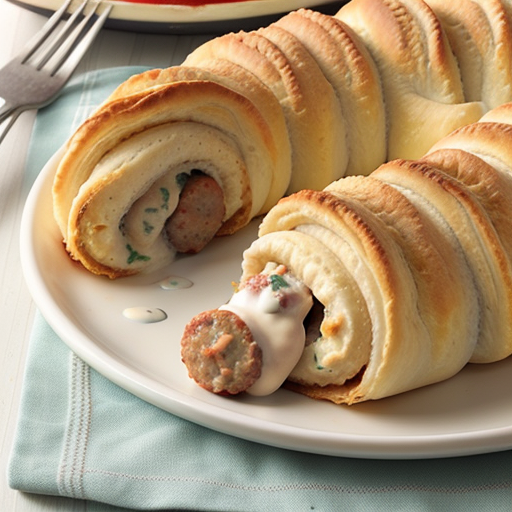 sausage cream cheese crescent roll casserole