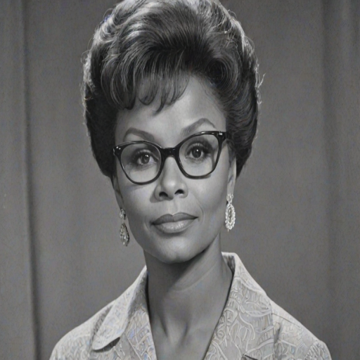 Stunning Leslie Uggams, pencil sketch, portrait of Enchanting woman 1955s in glasses, hair style beatnik, outline, clear lines, fine lines, 8k