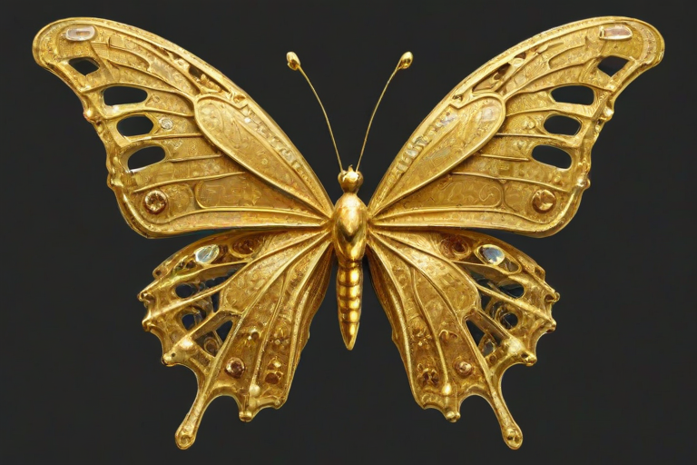 golden butterfly png