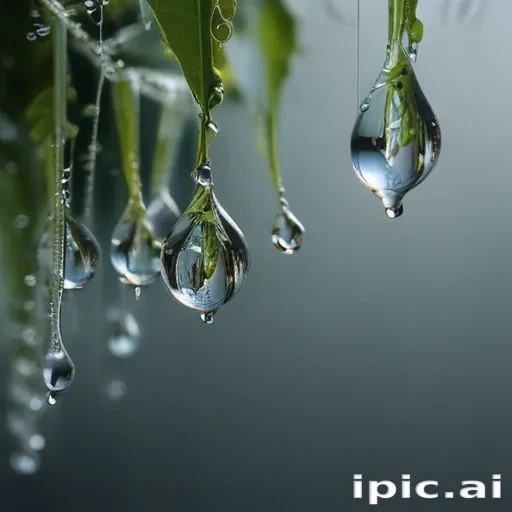 water droplets transparent