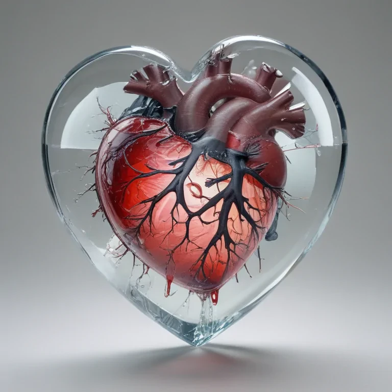 transparent broken heart