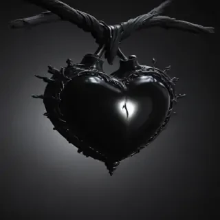black heart aesthetic