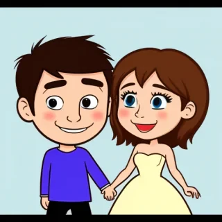 couple pictures cartoon