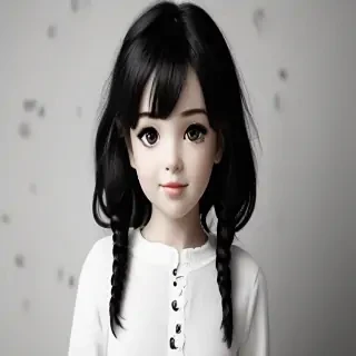 black and white cute