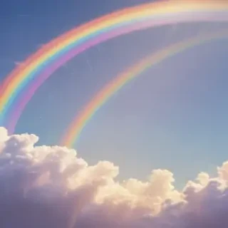 cute rainbow background