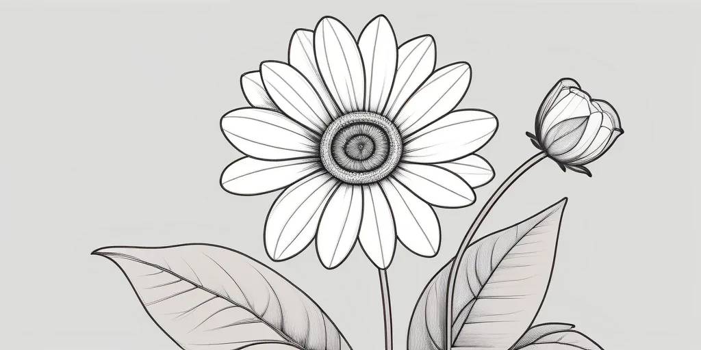 aesthetic flower line art