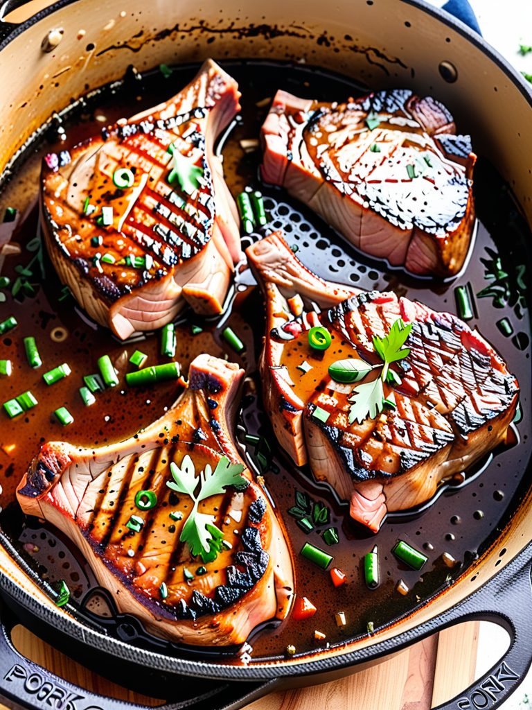 pork chops in a dutch oven