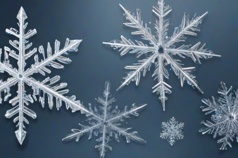 transparent snowflakes